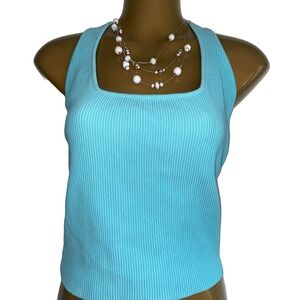 Curvy and Plus! NWT Sky Blue Ribbed Square Neck Tank from Cotton On: Curve 24